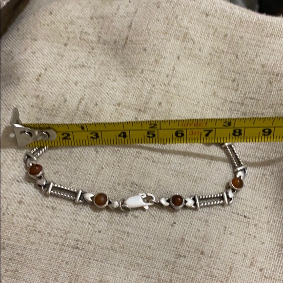 S s Baltic ember and amethyst stone bracelet - Picture 4 of 4